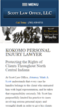 Mobile Screenshot of indianatortlaw.com